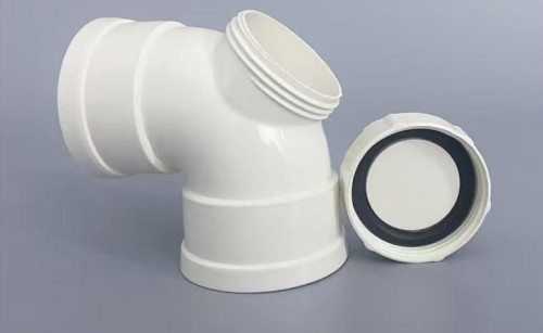 PVC-U 45/90 Degree Elbow with Inspection Port for Silent Drainage