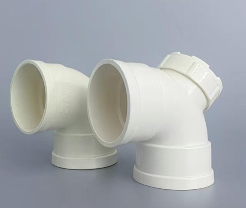 PVC-U 45/90 Degree Elbow with Inspection Port for Silent Drainage